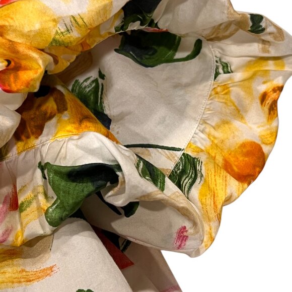 Lauren Ralph Lauren Floral Button Front Cotton Top, 1X - Picture 5 of 9